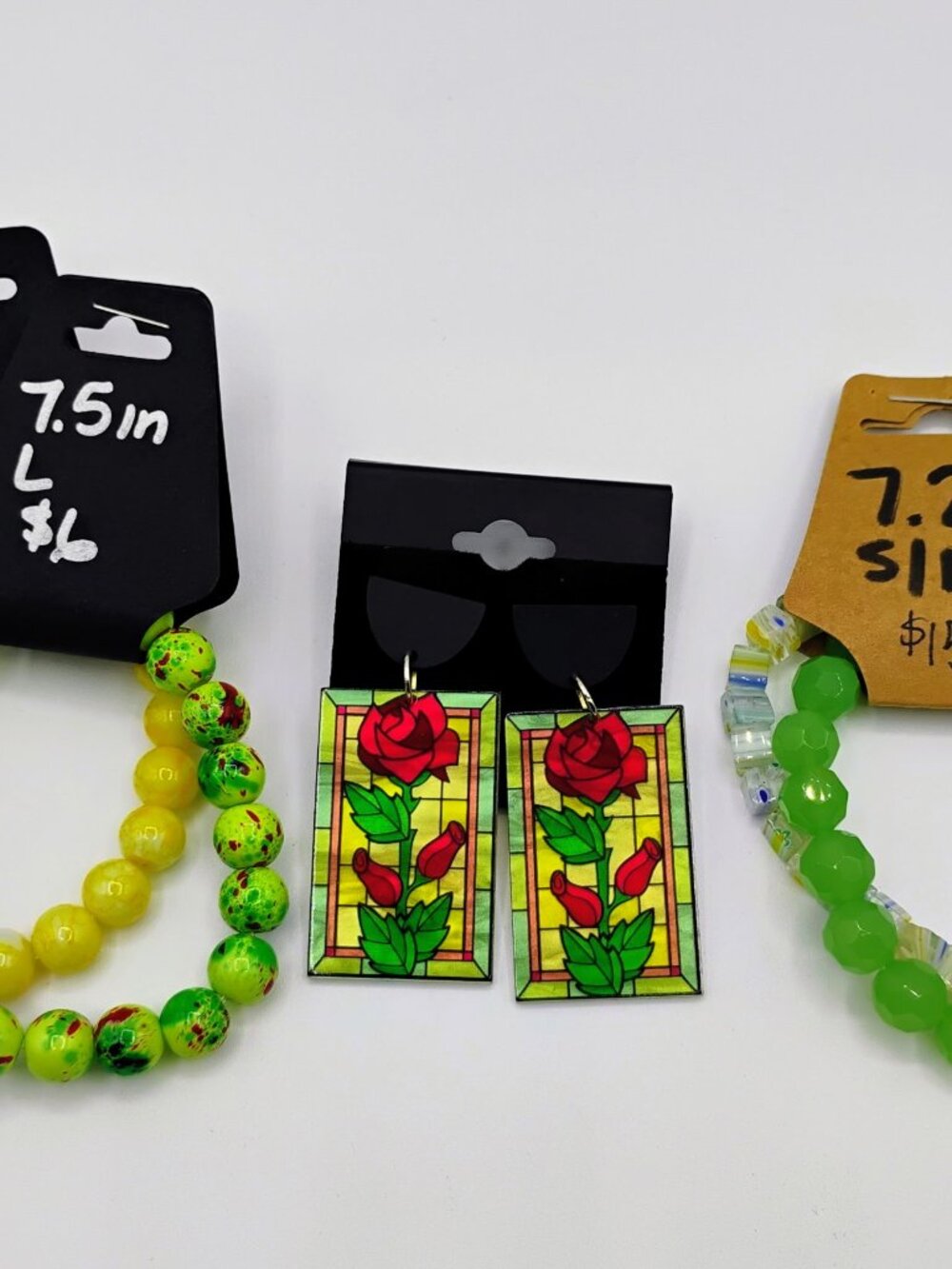 Earrings and bracelets set - 4 bracelets x 1 pair of earrings